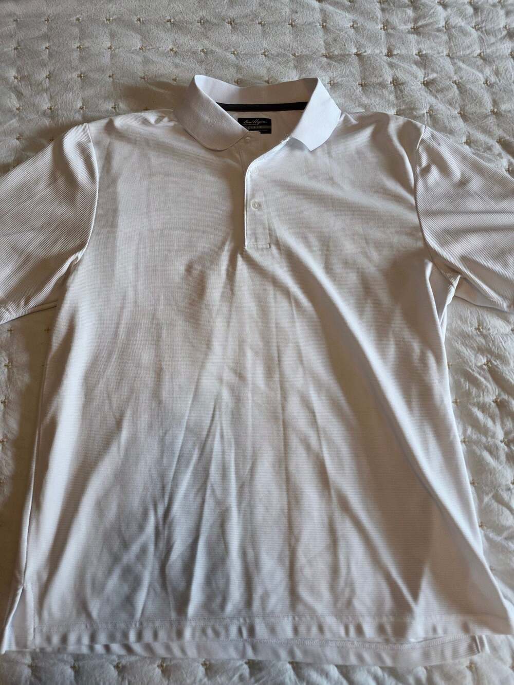 Ben Hogan Performance Men's White Short Sleeve Golf Polo Shirt